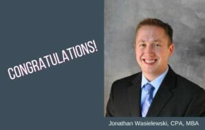 Jonathan Wasielewski was made a shareholder in LaPorte CPAs & Business Advisors