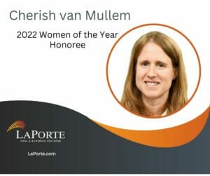 Cherish van Mullem, Women of the Year Honoree