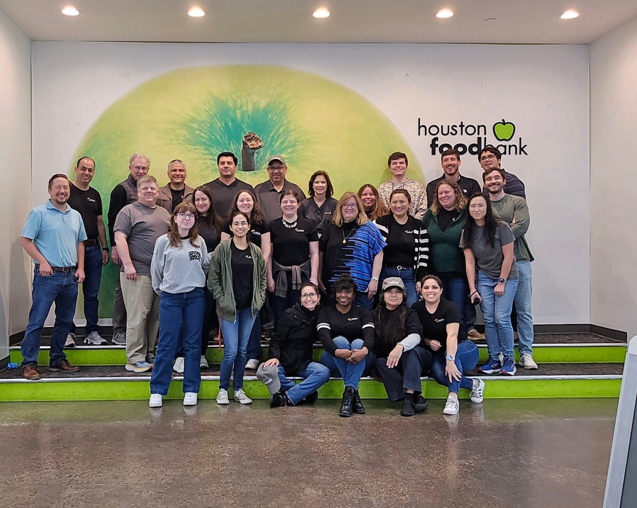 LaPorte team members at the Houston Food Bank.